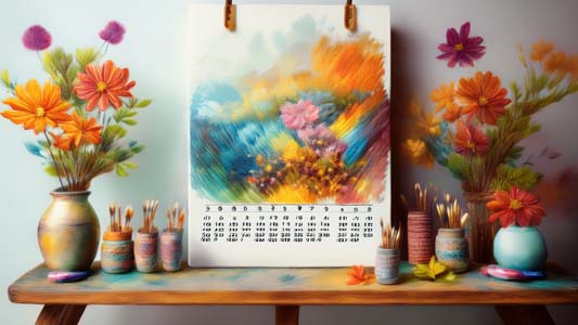 Easily generate calendars with your artwork to sell